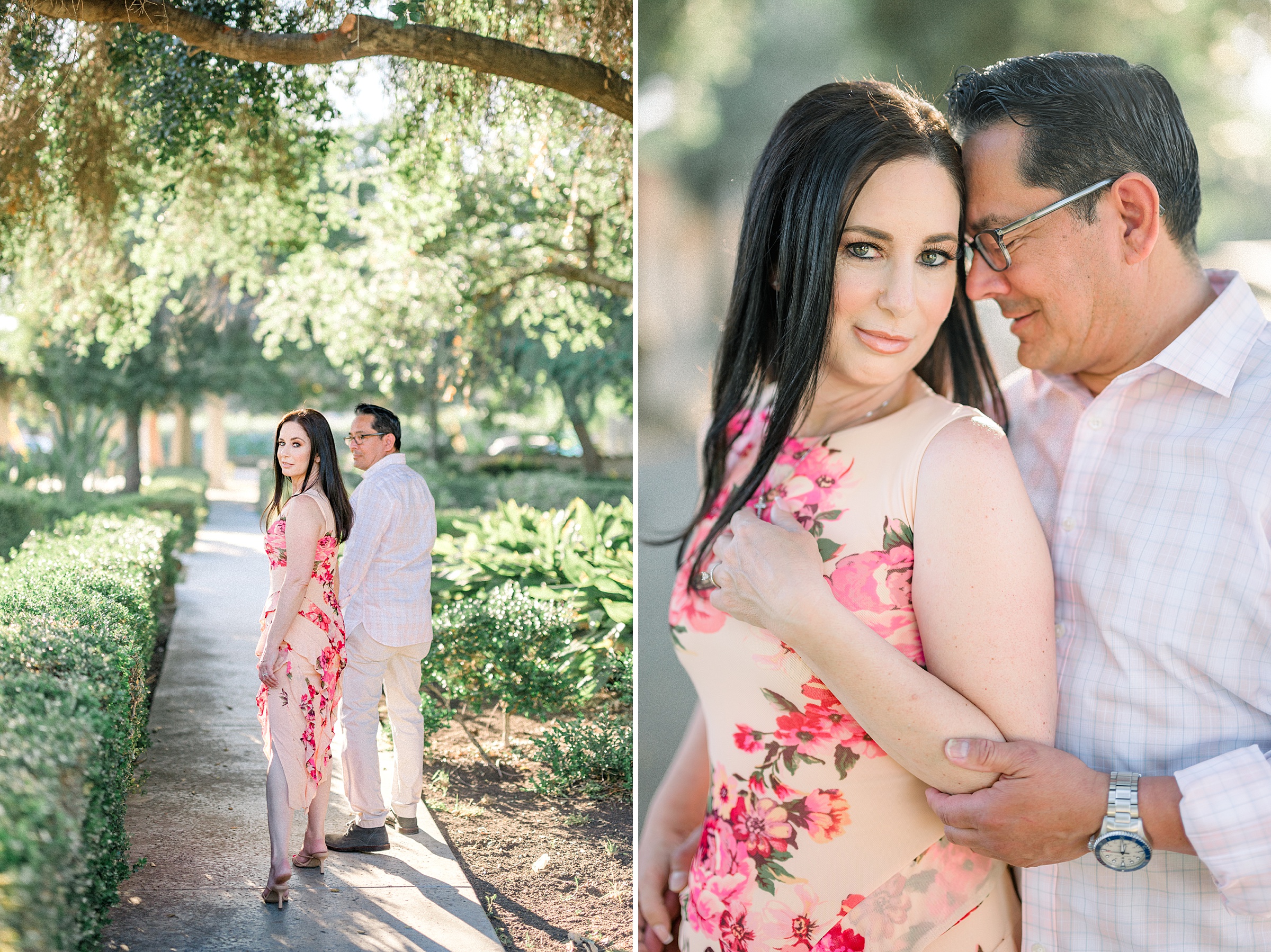 San Fernando engagement session at sunset 